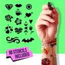 Pretty Me Temporary Tattoos Markers - Henna Body Tattoo Kit for Girls & Adults - Skin Pens for Teen Girl Gifts Trendy Stuff - 12 + Year Old - Cool Birthday Gift Ideas Teens 12 13 14 15 16 17 18 Tween