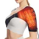 Shoulder Heating Pad,Jade Rotator Cuf Heated Shoulder Wrap for Rotator Cuff Pain 3 Adjustable Heat (Black05)