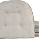 Klear Vu Omega Non-Slip Chair Cushions, Assembled in USA, U-Shaped Skid-Proof Seat Pads for Dining, Kitchen, Office, 15"x16", 4 Pack, Linear Gray