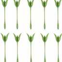 Set Of Rose Napkin Holders, Origami Flower Tools, Made Of ABS, Green, Suitable For Romantic Wedding Table Settings And Party Decorations (10PCS)