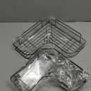 Corner Shower Caddy, 2 Pack Adhesive Shower Corner Organizer Shelves, No Drilling Stainless Steel Shower Storage Rack with Hooks&Toothpaste Holder for Bathroom Kitchen for 90 Corners Only (black)