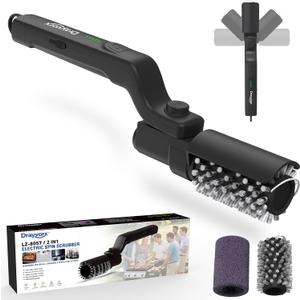 Electric Grill Brush, Cordless Electric BBQ Grill Cleaner with Powerful Motor, Rechargeable Grill Cleaning Brush for Burnt-On Grease & Grill Grates
