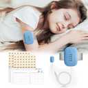 Bed Wetting Alarm for Boys and Girls - USB Rechargeable, Bedwetting Alarm with High Sensitivity Sensor, Loud Sound and Strong Vibration, Proven Solution for Bedwetters(Blue)
