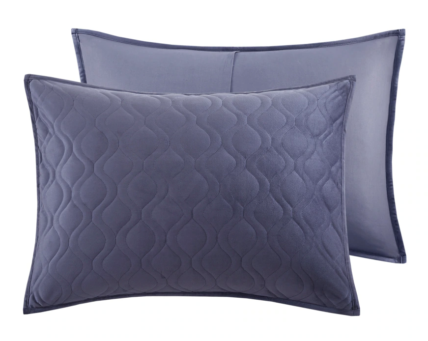 Di Modavari HomeFashions Quilt Sham Standard Blue 20"×28"