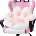 Ditucu Cat Paw Cushion Kawaii Chair Cushions 27.5 x 23.6 inch Cute Stuff Seat Pad Comfy Lazy Sofa Office Floor Pillow for Gaming Chairs Room Decor White (Small)