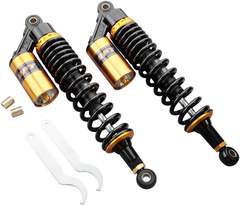 RFY 340mm 8mm Spring Motorcycle Shock Absorbers for KAWASAKI KX125 ZL900 ELIMINATOR SUZUKI GS300 GN400 GS425 GS550