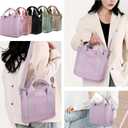 IwIeIaIrI Small Tote Bag for Women,Canvas Mini Tote Bags with Zipper and Multi Pockets,Kids,Girls,Friends Gift 2026