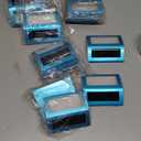 Treela 24 Packs Outdoor Fence Lights Solar Powered Deck Lights Waterproof Backyard Lighting Stainless Steel Lamp Stairs Fence Light Security Wall Lamps For Step Walkway Patio Garden Pathway (White)