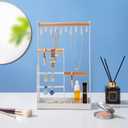 ProCase Cute Jewelry Stand, Aesthetic Jewelry Organizer for Dresser Vanity, Jewelry Holder Display for Necklaces Earrings, Gifts for Teen Girls Women, Bedroom Dorm Decor -Medium, White