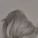 Ponytail Extension - 10" Short Claw Clip in Ponytail Hair Extensions Messy Bun Hair Piece Natural Soft Synthetic Straight Pony Tail Hair Pieces for Women - Silver Grey