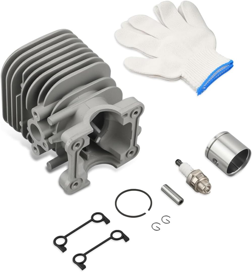 Cylinder Piston Kit Fit for Husqvarna 125B 125BX 125BVX, for Jonsered B2126 BV2126, for Craftsman 358794810 358794811, for RedMax HB280 HB281 Leaf Blower