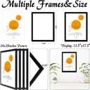 14x18 Picture Frame Set of 4, Black 14 x 18 Frame High Transparent Wall Gallery Poster Canvas Photo Frames for 14 by 18 inches