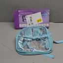 USPECLARE Clear Backpack for Stadium Approved 12612, Water proof Clear Bag for Stadium Events and Concert Work Sport Event (Blue Pvc)