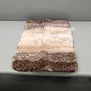 OLANLY Bathroom Rug Mat 24x16, Extra Soft and Absorbent Microfiber Bath Rugs, Non-Slip Plush Shaggy Bath Carpet, Machine Wash Dry, Bath Mats for Bathroom Floor, Tub and Shower, Brown