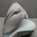 Cervical Pillow for Neck Pain Relief - Ergonomic Pillow for Sleeping Side Sleeper Pillow for Adults, Contour Neck Pillow Cooling Memory Foam Pillows, Orthopedic Bed Pillow for Back Stomach Sleepers (Blue + Grey)