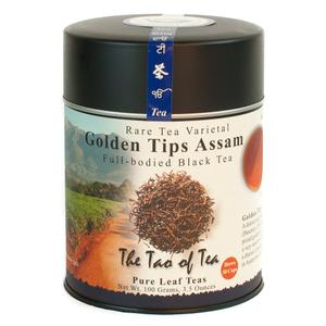 The Tao of Tea, Golden Tips Assam Black Tea, Loose Leaf, 3.5 Ounce Tin (EXP 11/12/26)
