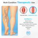 Plus Size Thigh Compression Wrap for Lymphedema & Swelling Relief, Adjustable Thigh Sleeve for Circulation & Muscle Recovery, Support for Men and Women (Short, 2XL)