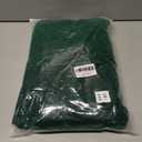 FairBeauty Women's Sexy Sparkly V Neck Long Sleeve Ruched Metallic Bodycon Club Mini Dresses (Green, XXL)