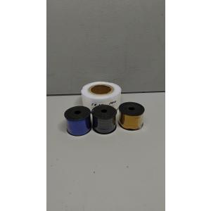 3pcs 100yard Ribbon, Blue, Black, Yellow 