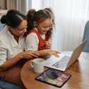 3dRose LLC 8 x 8 x 0.25 Inches Pretty Little Flower by Angle and Spot Mouse Pad (mp_11244_1)