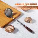 Kitchen Ladle Stainless Steel 304Metal Soup Ladle with Stylish Bakelite HandleHeavy Gauge Soup Spoon Serving SpoonKitchen Cooking Spoons (Small)