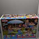 Little Tikes Easy Store Picnic Table with Umbrella, Multi Color, 42.00''L x 38.00''W x 19.75''H (Standard)