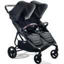 Valco Baby - Trend Duo Double - Side by Side Double Stroller for Newborn and Toddler - Easy Compact Fold, Multi-Position Recline, Large Canopy Infant Twin Stroller 2025 (Night Black)