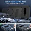 Magnetic for Samsung Galaxy S10 Phone Case, S10 4G-NO 5G Compatible with Magsafe, Shockproof Military Grade Drop Protection, Translucent Matte Slim Rugged Cover Shockproof Case for S10, Black