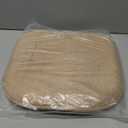 Khaki Kitchen Chairs Cushions Non Slip Foam Office Seat Cushions Washable Soft Thick Pads Large Wooden Metal Tapered Dining Chair Cushions,17" x 15"