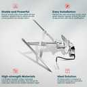 FINDAUTO Power Window Regulator Front Left Driver Side fit for 1995-2004 for Toyota for Tacoma 741-799 Window Regulator and Motor Assembly with Motor