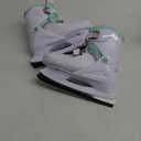 Lake Placid Boys Nitro 8.8 Adjustable Ice Skates (Large (4-7), White/Mint)