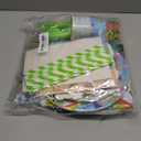 Birthday Decorations Set Party Supplies Kids Party Favors 2025 with Banner Cake Topper Cupcake Toppers Balloons Stickers Hanging Swirls Plates Cups Napkins Background Tablecloth