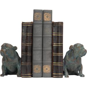 Dog Decorative Bookends Book Holder - Vintage Shelf Decor Book Ends to Hold Books Heavy Duty for Home Decor 3.5 X 4.5 X 6.25 inch Guichifun
