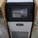 Commercial Ice Maker,2025 Upgraded-101lbs/24H Stainless Steel Ice Machine with 33lbs Storage Capacity, Auto Self-Cleaning, LED Digital Display, 45 Ice Cubes in 12 Mins,Home/Bar/Restaurant