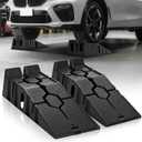 Auto Dynasty Car Ramps for Oil Changes and Lfit, 2Pcs Portable High Profile Car Ramps with Anti Slip Grooves for Home Garage Maintenance, 2.5 Ton (5000 lb) Load Capacity Vehicle Ramps for Auto Repair