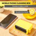 Mobile Phone Screen Cleaning Kit  Reusable AllinOne Phone Screen Cleaner for Smartphones, Removes Fingerprints Grease Dust & Smudges, MirrorLike Shine, Portable, Durable & EasyClean