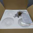 Mid Century Modern Black Semi Flush Mount Ceiling Lights 3-Light Frosted Globe Glass Black Chandelier Modern Light Fixtures Ceiling Light Fixture for Bedroom Living Room Entryway (Bulb Incl.)