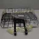 Folding Bike Front Basket Bicycle Wire Basket with Handles Easy Installation on Front Handlebar