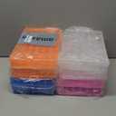 ZOENHOU 8 Pack 36 Grids Plastic Bead Organizer Container with Adjustable Dividers, 4 Colors Plastic Jewelry Organizer Storage Box for Bead Earring Fishing Hook Art Crafts