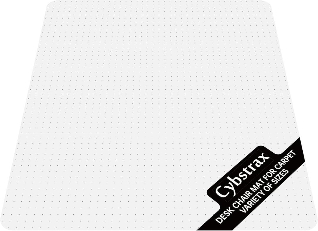 Office Chair Mat for Carpet Floor, 0.1" Thick 48" x 40" Heavy Duty Computer Chair Mats for Low Pile Carpet, Transparent Carpet Protector Floor Mats for Home (Rectangular)