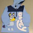 Bluey Bingo Fleece Half Zip Hoodie Toddler to Big Kid