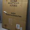 Jersey Frame Display Case - Wall Mount Sports Jersey Display - Lockable Flat Jersey Shadow Box with UV Protective Acrylic Door for Football, Hockey, Basketball, Baseball Sports Jersey - Black (Black Frame - Sticker Lining-1 Pack)