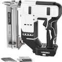 2 in 1 Cordless Brad Nailer Compatible with De wa-lt 20V Battery (No Battery), 18 Gauge Electric Nail Gun/Staple Gun with 1000 Nails & 1000 Staples for Upholstery Carpentry & Wood Working