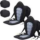JAYEGT Kayak Seat Deluxe Padded Back Canoe Seat with Back Support SUP Paddle Board Seats Fishing Seat for Universal Sit with Detachable Storage Bag and 4 Adjustable Straps.