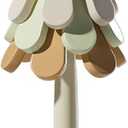 Tree Shape Trivet Set for Hot Dishes,Pot, Bowl, Teapot,Silicone Foldable Trivet Mat Set -3 Trivets + 1 Stand Stored Like a Christmas Tree,Kitchen Hot Pot Holders Anti-Skidding Heat Insulation Pad