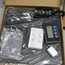 Fuzion Shipping Scale, 440LB x 10g High Accuracy Postal Scale, Hold/Tare Function, Digital Shipping Postal Scale for Packages, Postage, Luggage, Mailing, Battery & AC Adapter Included (PS4B(Carbon Fiber))