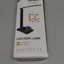 LED Desk Lamp for Office Home, Bright Desk Light with USB Charging Port, Adjustable Dimmable Desk Lamps 5 Modes 5 Brightness, Touch Study Lamp for Nail, Craft, Puzzle, Sewing, Study, White Pro