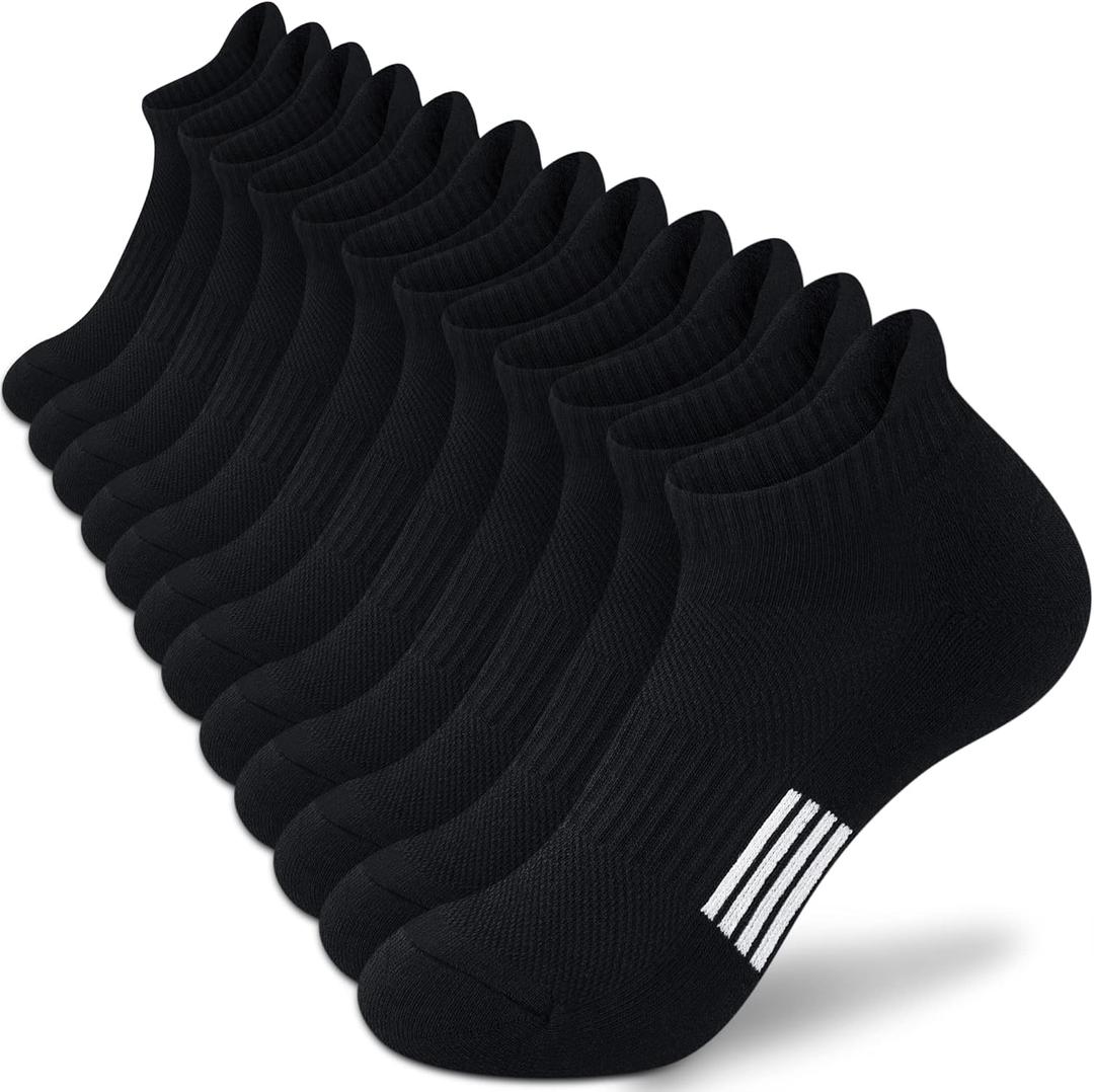Ankle Socks Womens Athletic Running Comfort Cushioned 3/5/6Pairs