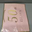 3 x  Eaureum 50th Birthday Gift Bag for Women, 13" Pink Gold 50th Birthday Gift Bag Party Decorations for 50 years old Women Friends Lover