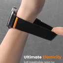 Longhorn Buckle Apple Watch Band - Adjustable Elastic Nylon Strap for Apple Watch 38 40 41mm 42 44 45mm, Adventure-Ready Breathable Comfortable for Men Women (Black, 38/40/41mm)